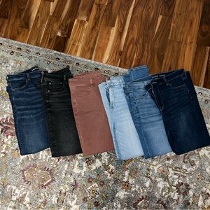6 pair bundle AE jeggings LIKE NEW size 16 R